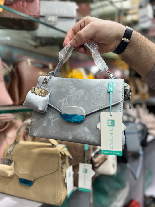Elegant Flap Top Handle Crossbody Bag