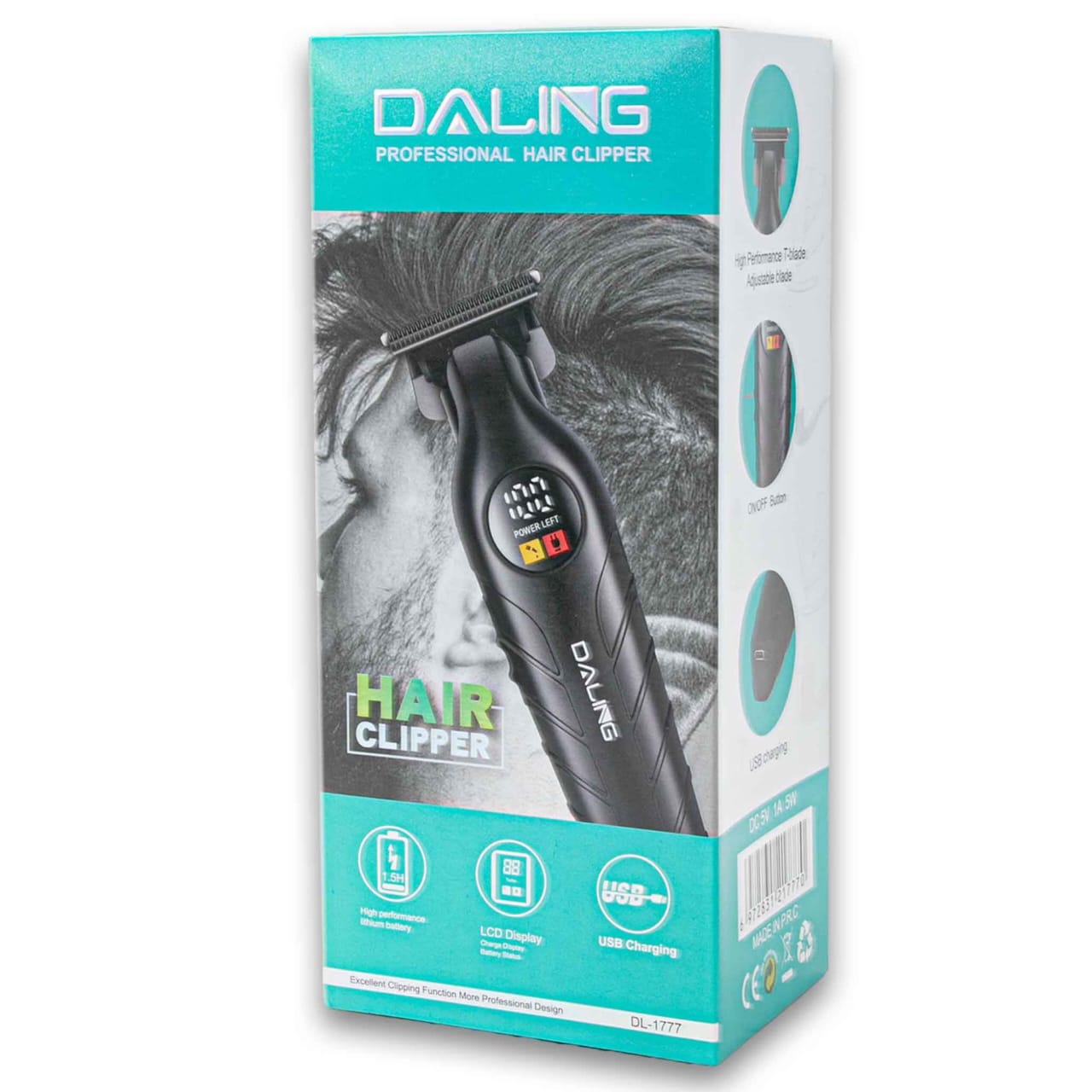 Daling DL-1777 Hair & Beard Trimmer – Powerful Electric Grooming Machine