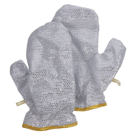 Textured Scrub Dishwashing Gloves – Soft Inside, Strong Grip Outside