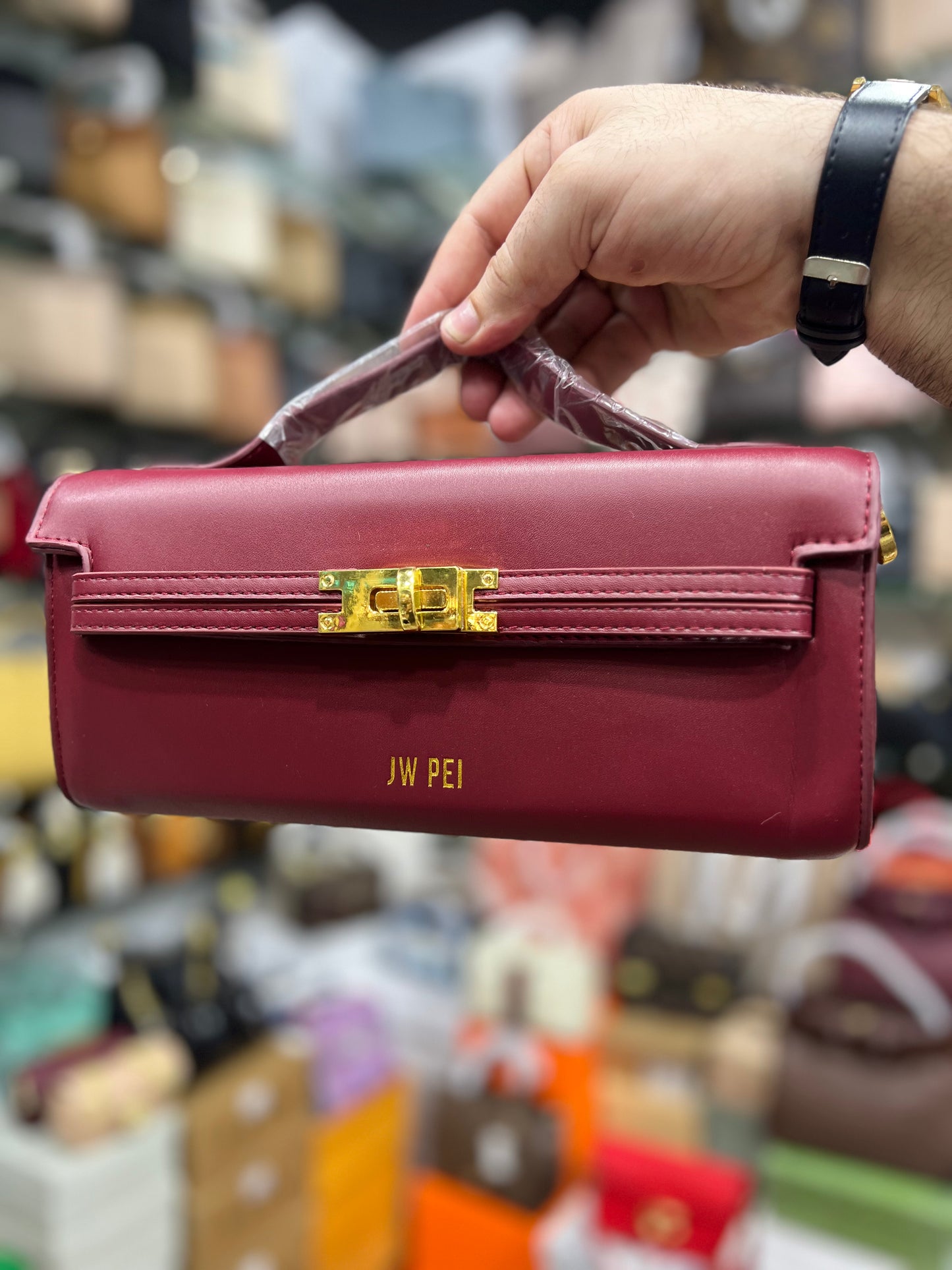 Elegant Top Handle Crossbody Purse