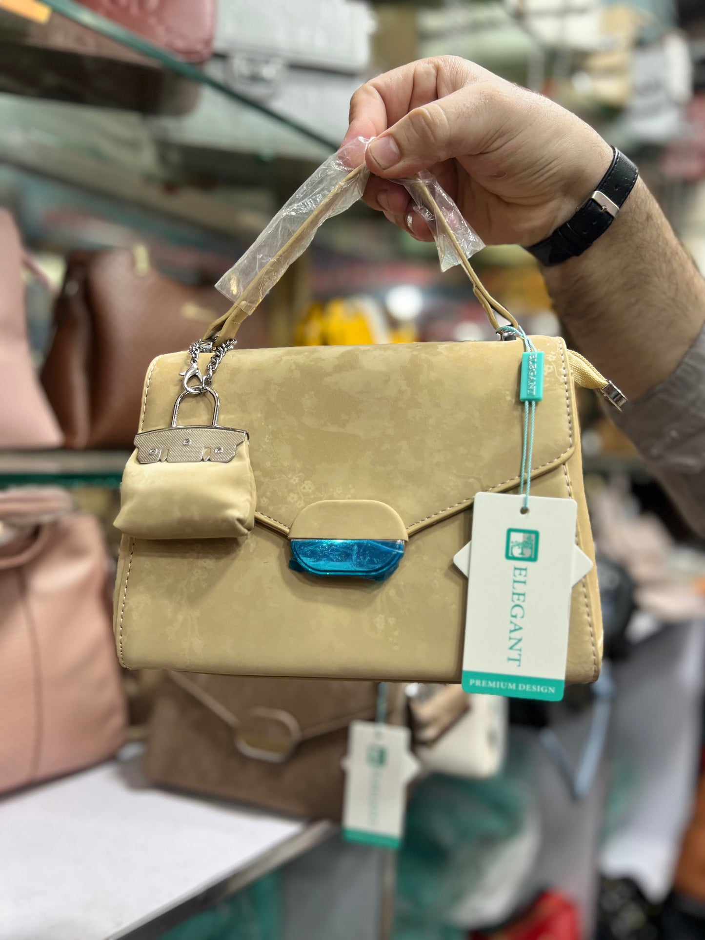 Elegant Flap Top Handle Crossbody Bag