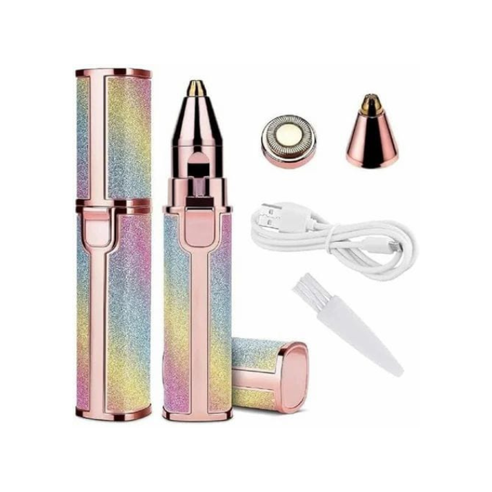 2-in-1 Rechargeable Eyebrow & Facial Hair Trimmer for Women