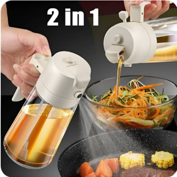 Premium Oil Spray Bottle – Smart Mist Dispenser for Healthy Cooking