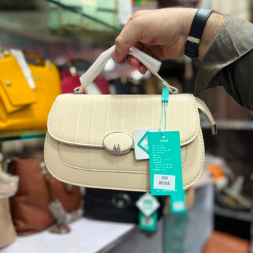 Elegant Ribbed Top Handle Handbag for Women | Premium Shoulder & Crossbody Bag