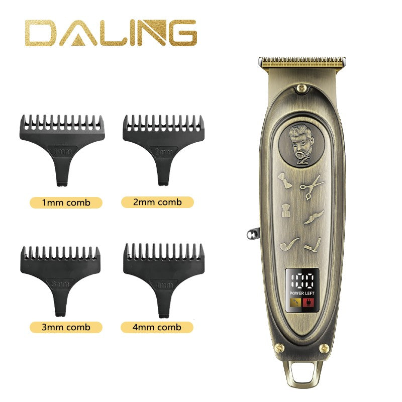 Daling DL-0009 Professional Hair Trimmer – Rechargeable Grooming Kit for Men