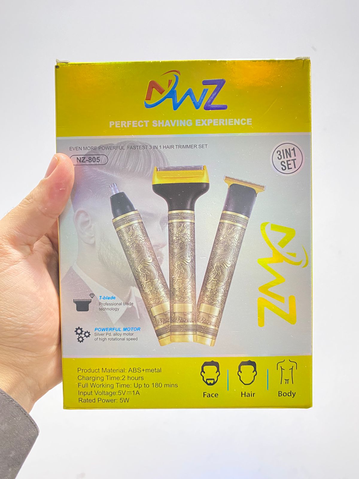 NWZ 3in1 beard and hair trimmer-Rechargeable Trimmer